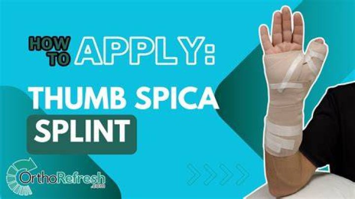 How do you put a splint on?